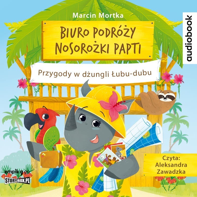 audiobook - Biuro podróży nosorożki Papti. Przygody w dżungli Łubu-dubu - Marcin Mortka